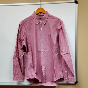 Ralph Lauren Red Gingham Button Down Shirt (L)